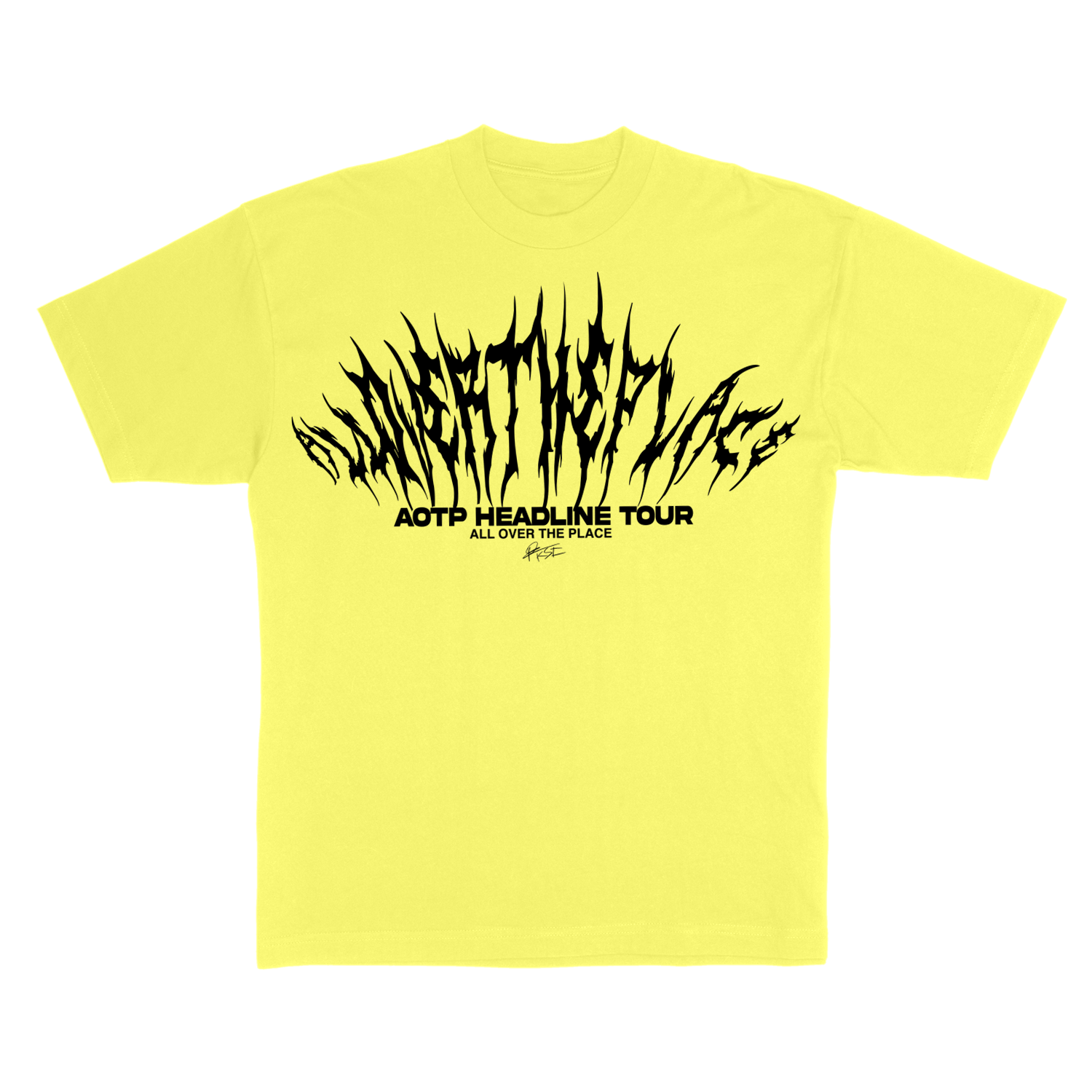AOTP TOUR TEE YELLOW